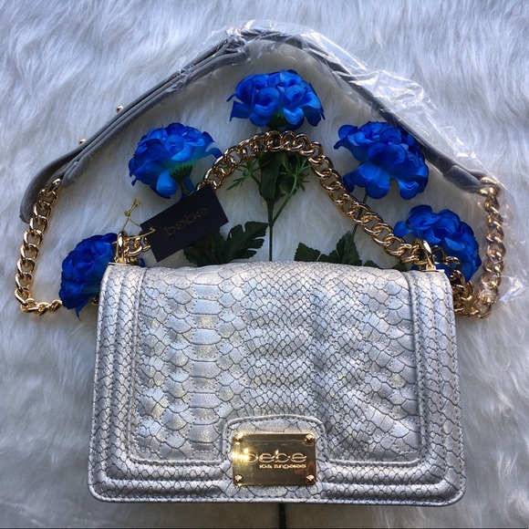 💎✨bebe Gillian Crossbody Silver with Gold Chain✨ - Picture 5 of 8